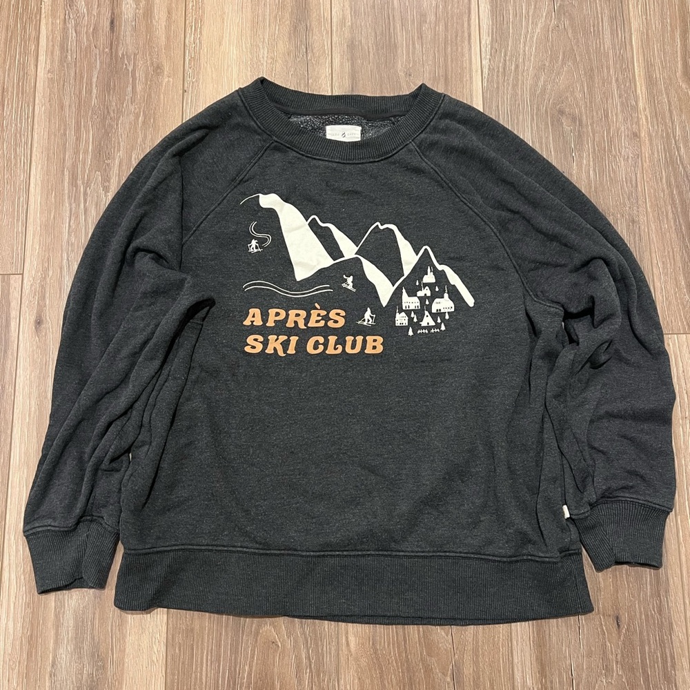 Après Ski Club Graphic Sweater - Gray